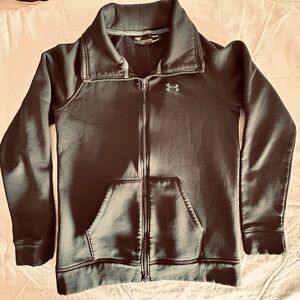 Under Armour Black Zip-Up Jacket Size Medium